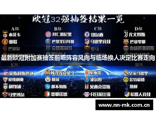 最新欧冠附加赛抽签前瞻阵容风向与临场换人决定比赛走向 最新欧冠附加赛抽签前瞻阵容风向与临场换人决定比赛走向